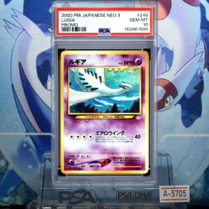 2000 Pokemon Japanese Neo 3 Lugia Promo PSA 10 GEM MINT #249 Premium File Holo