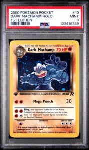 2000 Pokemon Team Rocket Dark Machamp Holo 1st Edition 10/82 PSA 9