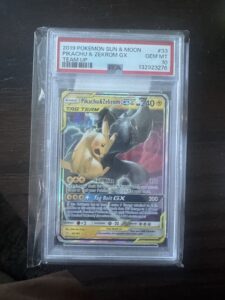 2019 Pokemon Sun & Moon Pikachu Zekrom GX #33 PSA 10 Team Up Tag Team