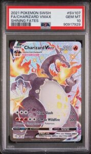 2021 Fa/Charizard Vmax SV107 Pokemon Sword & Shield Shining Fates PSA 10