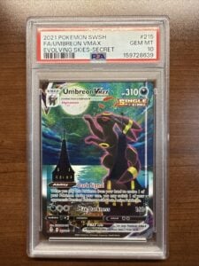 2021 Pokemon SWSH FA/Umbreon Vmax Evolving Skies-Secret PSA 10