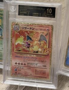 2021 Pokémon promo 25th anniversary Charizard Japanese BGS 10 Black label