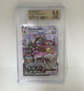 2021 Sword & Shield Evolving Skies #218 Rayquaza VMax Alt Art BGS 9.5