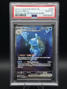 2023 POKEMON MEW EN-151 SPECIAL ILLUSTRATION RARE #200 BLASTOISE EX PSA 10