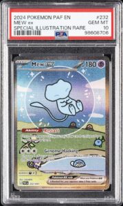 2024 POKEMON PAF EN-PALDEAN FATES SPECIAL ILLUSTRATION RARE #232 MEW EX PSA 10