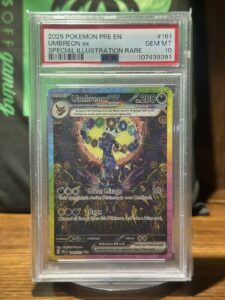 2025 POKEMON PRISMATIC EVOLUTIONS SPECIAL ILLUSTRATION RARE UMBREON EX PSA 10