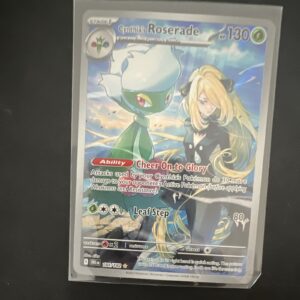 2025 Pokemon Cynthia’s Roserade Illustration Rare Full Art Holo #184/182 HP130