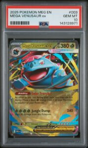 2025 Pokemon Meg En-Mega Evolution #003 Mega Venusaur Ex PSA 10