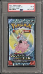 2025 Pokemon S&V Journey Together Lillie’s Clefairy Booster Pack Art PSA 9 Mint