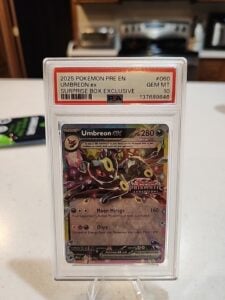 2025 Umbreon ex 060/131 PSA 10 Surprise Box Exclusive Promo