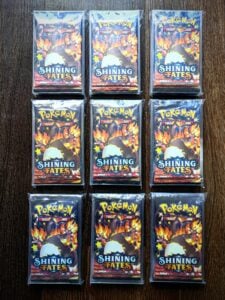 4x Sealed Shining Fates Booster Packs (Pack Art Set) – Pokemon Sleeved Charizard