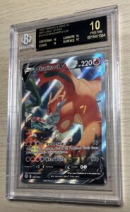 BLACK LABEL BGS 10 Charizard V Alt Art 154/172 Brilliant Stars POP 10!