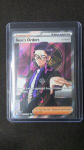 Boss’s Orders Ascended Heros 256/217 Full Art Holo. Never Played. Mint Cond.