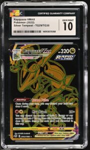 CGC 10 Rayquaza Vmax TG29/TG30 Trainer Gallery Holo Silver Tempest