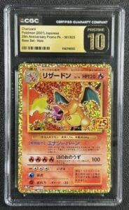 Charizard Japanese 25th Anniversary POKEMON Holo Promo 001/025 CGC Pristine 10