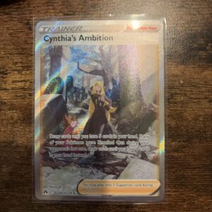 Cynthia’s Ambition GG60/GG70 Full Art Trainer Pokemon Crown Zenith Near Mint #1