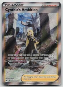 Cynthia’s Ambition GG60/GG70 Full Art Trainer Pokemon Crown Zenith Near Mint NM