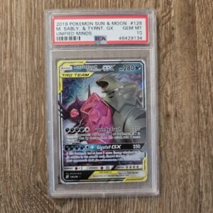Mega Sableye & Tyranitar Tag Team GX 226/236 – PSA 10 (Unified Minds) Pokemon