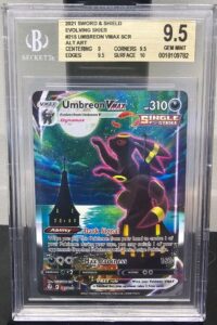 POKEMON BECKETT BGS 9.5 UMBREON VMAX Alternate ALT ART 215/203 EVOLVING SKIES