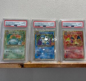 PSA 10 Charizard Blastoise Venusaur 25th Anniversary Sequential Pokemon