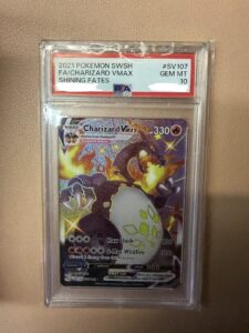 PSA 10 Charizard VMAX SV107/SV122 Shining Fates Full Art Shiny Pokemon Card