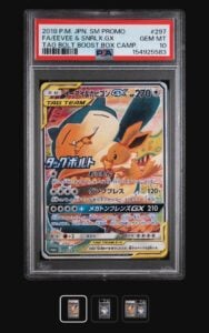 PSA 10 Eevee & Snorlax GX Promo 297/SM-P Pokemon Card