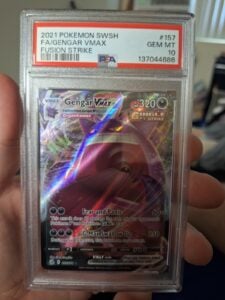 PSA 10 Gengar VMAX 157/264 Pokemon Fusion Strike Full Art 2021 Sword & Shield