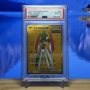 PSA 10 Iron Valiant ex 261/182 Pokemon 2023 Hyper Rare Gold English Gem Mint