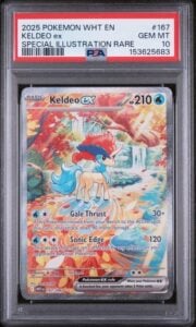 PSA 10 Keldeo EX 167/086 Pokemon White Flare Special Illustration Rare SIR