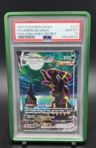 PSA 10 – MOONBREON Umbreon VMAX 215 Pokemon Evolving Skies Alt Art Secret Rare