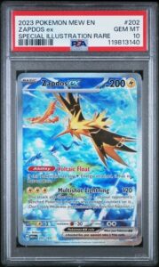 PSA 10 Pokemon – Zapdos ex 202/165 Alt Art – Pokemon 151