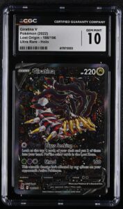 (PSA) CGC 10 Giratina V Lost Origin Full Alt Art Pokemon Card #186 Gem Mint