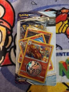 Pokemon Chilling Reign Booster Pack With Torchic, Combusken and Blaziken Sealed
