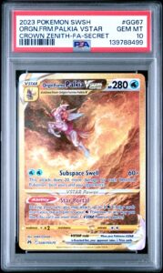 Pokemon Crown Zenith Palkia VSTAR GG67 Secret Gold Alt Art PSA 10