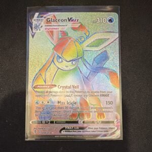 Pokemon Glaceon VMAX 208/203 Evolving Skies Secret Rare Full Art Holo EN