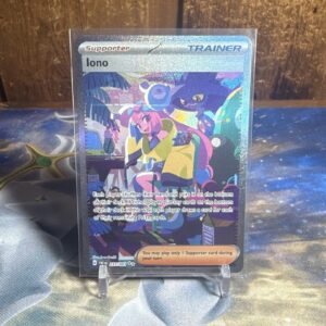 Pokémon Iono SIR Holo Full Art SV: Paldean Fates 237/091 Trainer EN