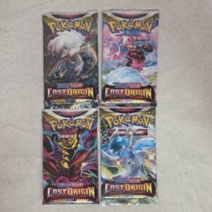 Pokemon Lost Origin Pack Art Set / 4x Factory Sealed Booster Packs