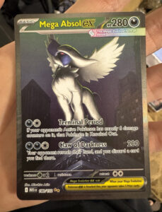 Pokemon Me01: Mega Evolution Mega Absol EX 180/132 Secret Rare Full Art Holo EN
