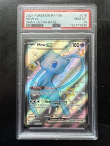 Pokemon Mew EX 216/091 Paldean Fates Full Art Shiny Ultra Rare PSA 10