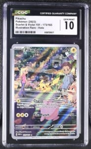 Pokemon Pikachu 173/165 Illustration Rare Scarlet Violet 151 – CGC 10