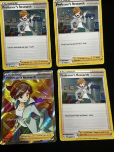 Pokemon Professor’s Research SWSH152 Professor Juniper Full Art Promo + 3 Holos