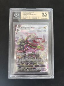 Pokemon Rayquaza VMAX Evolving Skies Secret Rare Full Alt Art #218 BGS 9.5