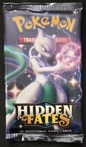 Pokémon S&M Hidden Fates Mewtwo Artwork Booster Pack TCG 2019 New Factory Sealed
