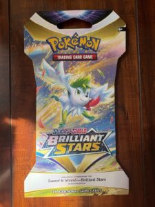 Pokemon SWSH Brilliant Stars Sleeved Booster Pack! Shaymin Art! New/Sealed! 🌟