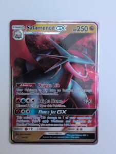 Pokémon Salamence GX Dragon Majesty Ultra Rare Full Art Holo 44/70 English