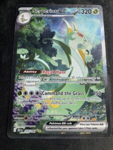 Pokémon Serperior ex Special Illustration Rare 164/086 Sv: Black Bolt Holo NM