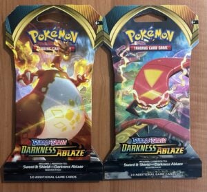 Pokemon Sword & Shield Darkness Ablaze Sleeved Booster Pack New SEALED X2