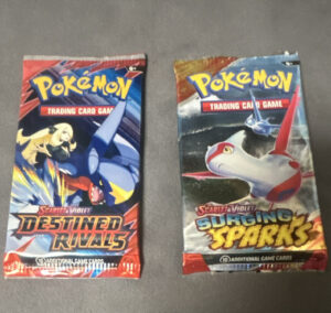 Pokémon TCG 2-Pack Booster Packs English 10 Cards Destined Rivals + Sparks
