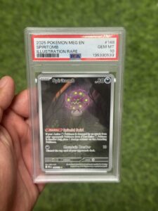 Pokemon TCG 2025 MEG Spiritomb 148/132 Illustration Rare Holo PSA 10 English