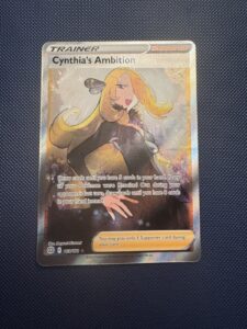 Pokemon TCG Cynthia’s Ambition 169/172 – Full Art Trainer – Brilliant Stars – NM
